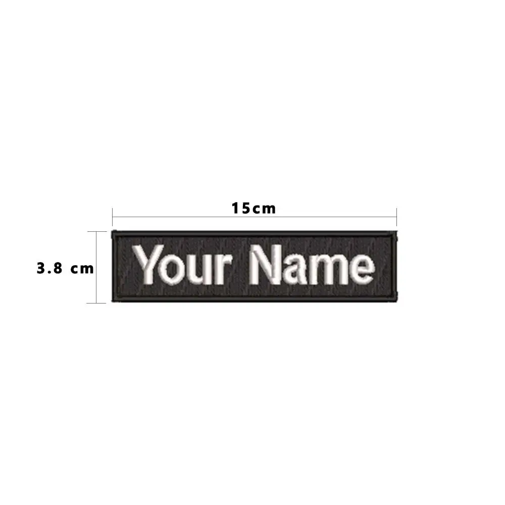Индивидуальная вышивка, военная нашивка с номером, 2 шт., индивидуальная бирка с номером, 15x3,8 см