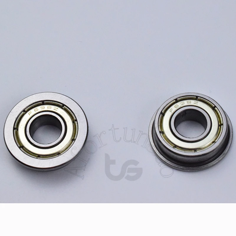 F698ZZ 8*19 и 22*6 (мм) 10 шт. фланцевые подшипники 698 F698Z подшипник с глубоким желобом из
