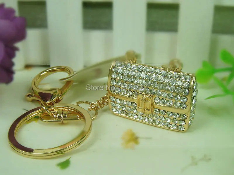 LZ Сумочка Женская мода красота брелок Подвеска со стразами автомобильный