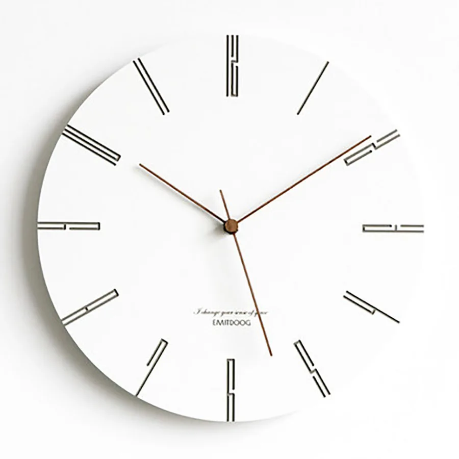 

Настенные часы в скандинавском стиле, простые цифровые современные домашние украшения для женщин, тихий креативный механизм для часов, 50Q280