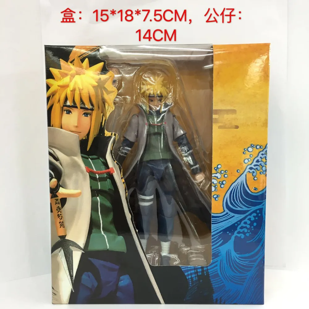 Аниме 14 см Наруто Shippuden Namikaze Minato SHF ПВХ фигурка игрушка Коллекционная