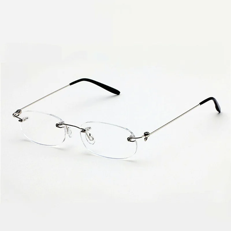 Rimless SWOKENCE диоптрия-1,0 до-4,0, высокое качество, без оправы, очки для близорукости, для женщин и мужчин, фирменный дизайн, близорукие очки F154 - Цвет оправы: Rimless