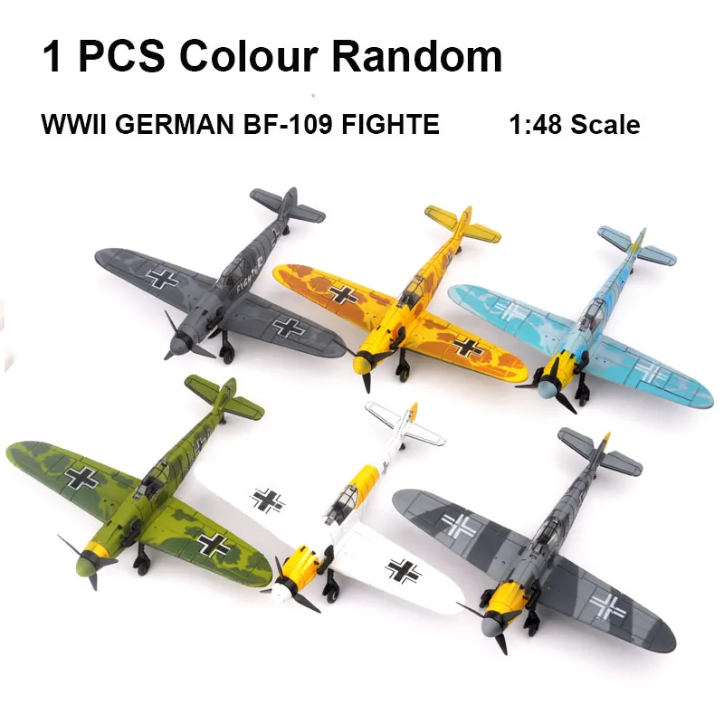 1pcs BF-109 1 шт. 1:48 Второй мировой войны немецкие модели истребителей B-109 4D пластиковые сборные самолеты военные строительные модели игрушки для детей - Цвет: 1pcs BF-109