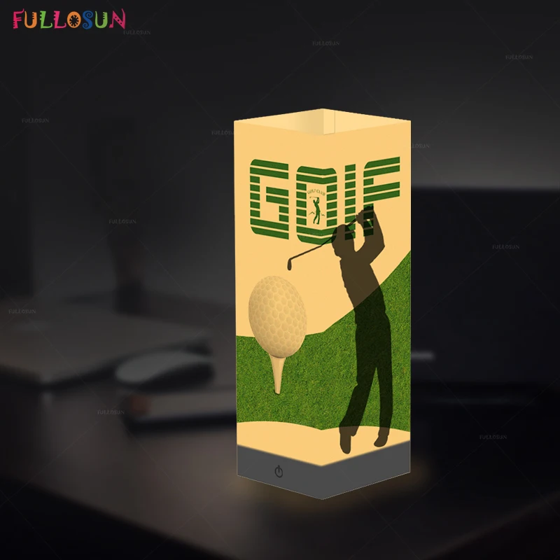 FULLSUN детский ночной Светильник СВЕТОДИОДНЫЙ теневой светильник баскетбольный хоккейный Футбол Гольф модель светодиодный сенсорный Настольный светильник для рождественского декора подарок