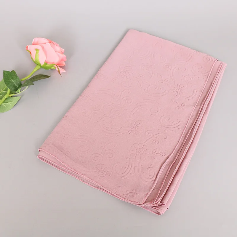 Новинка Осень зима 2018 шифоновый длинный шарф со складками и смятыми цветами| |