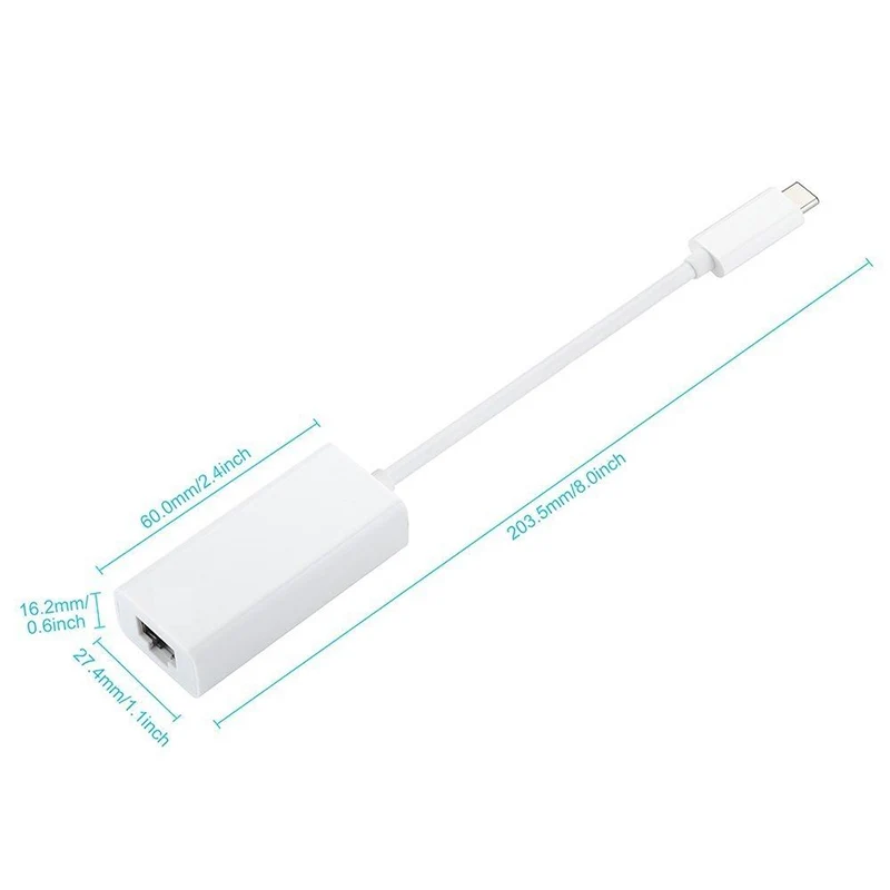 USB-C/TYPE-C к RJ45 Ethernet LAN Интернет-кабель адаптер для устройств MACBook и TypeC UY8 | Компьютеры