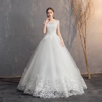 ezkuntza 2021 off the shoulder lace wedding dress cheap bridal dress made in china simple embroidery vestido de noiva