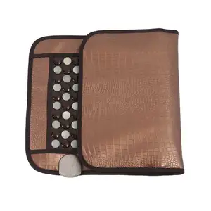 Массажный коврик nuga, корейский германиевый турмалиновый матрас 220 В, матрас из смешанного нефрита с электрическим подогревом, подушка для терапии, 45x80 см