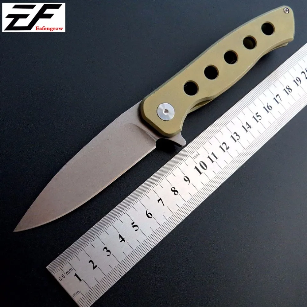 Eafengrow EF220 складной нож D2 лезвие Тактические Ножи титановая ручка карманный Джек нож открытый инструмент EDC Кемпинг охотничий нож