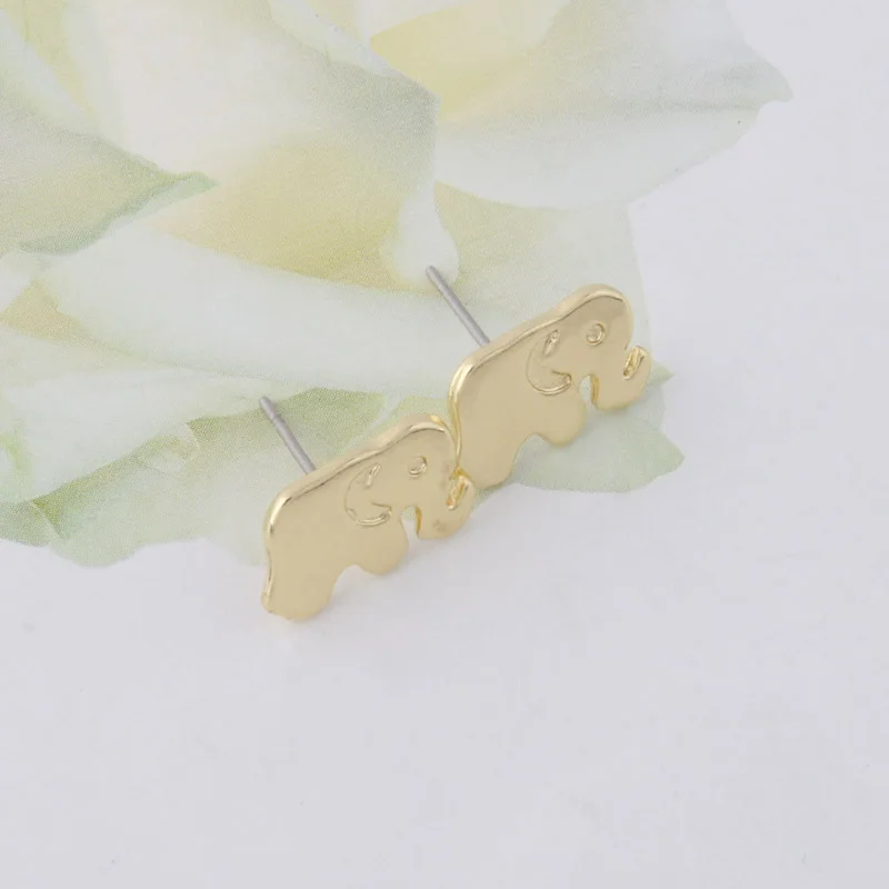 Серьги NeeFu WoFu металлические золотые серьги брендовые для женщин в форме слона