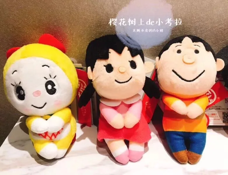 12 см/24 см мультфильм тонких листов Kawai Doraemon/Nobita/Shizuka/Suneo/Семья воспоминание из