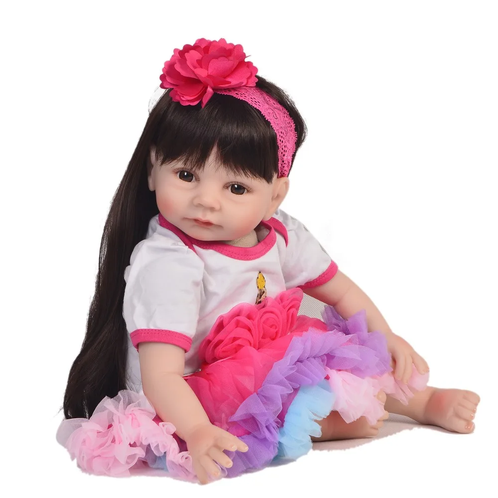 KEIUMI Princess 22 дюйма кукла для новорожденных ткань Реалистичная милая Детская