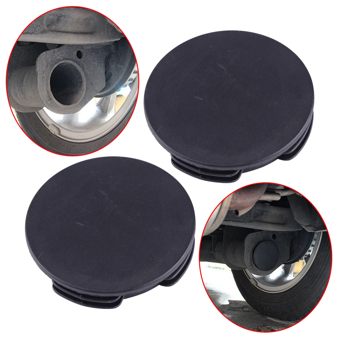 

DWCX Exhaust Tail Pipe Tip Muffler Protector Cap Water Baffle Cover for Benz Smart Fortwo Forfour W451 2008-2014 Specification