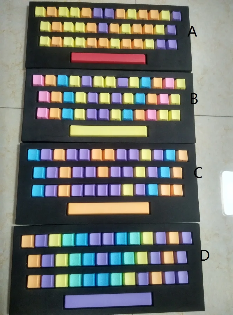 37 набор ключей keycool ducky filco клавишные колпачки PBT радужные механическая клавиатура