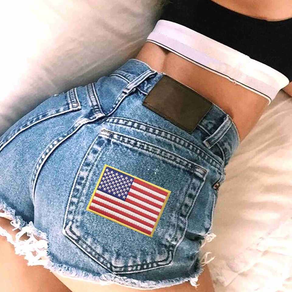 Embird patches экологически чистые патчи для куртки американский флаг вышитая сумка