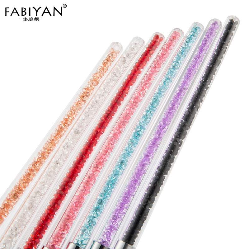 Кисть для дизайна ногтей 7 шт./компл. рисование ручка моделирующая плоская