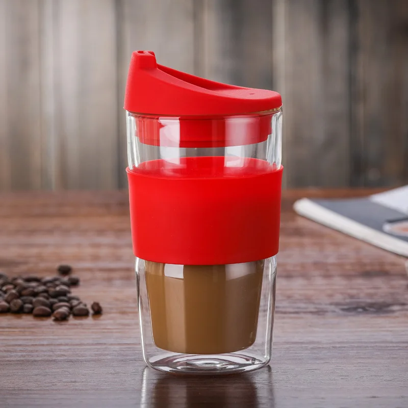 Дизайнерская кофейная кружка Bodum с двойными стенками и крышкой портативная