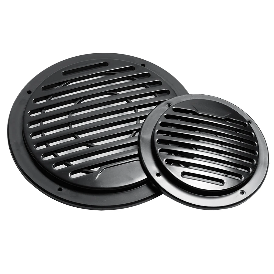 2PCS 3 INCH 4.5 INCH Speaker Plastic Mesh Cover Audio Decorative Ring Grill Mesh Enclosure Net Protective Cover Subwoofer DIY