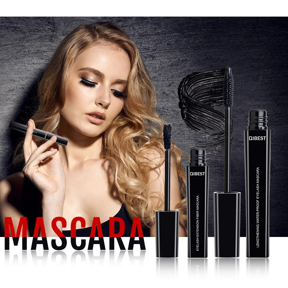 Новый водонепроницаемый натуральный черный тушь для наращивания ресниц стойкая