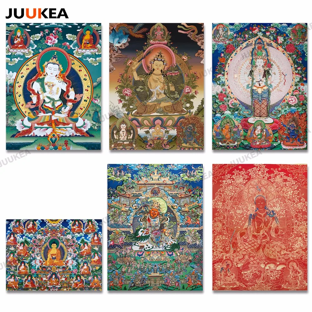 Бодхисаттва Авалокитешвара танка уникальный Буддизм традиционные реалистичные