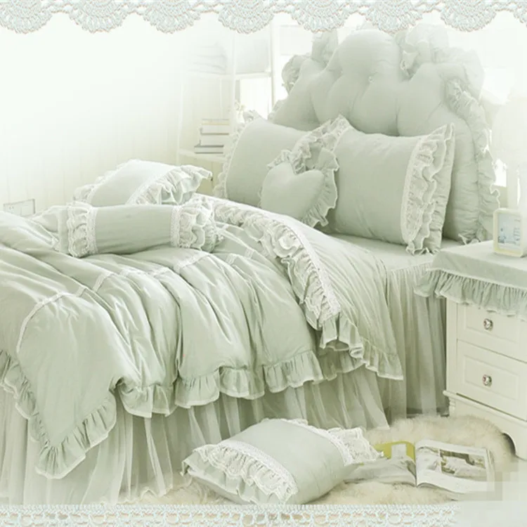 3/4 шт. комплект постельного белья из хлопка и кружева | Дом сад
