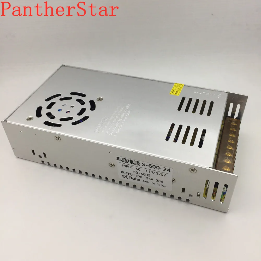 DC 24 V 25A 600 W для 3528 светодиодные ленты или контакт системы видеонаблюдения адаптер