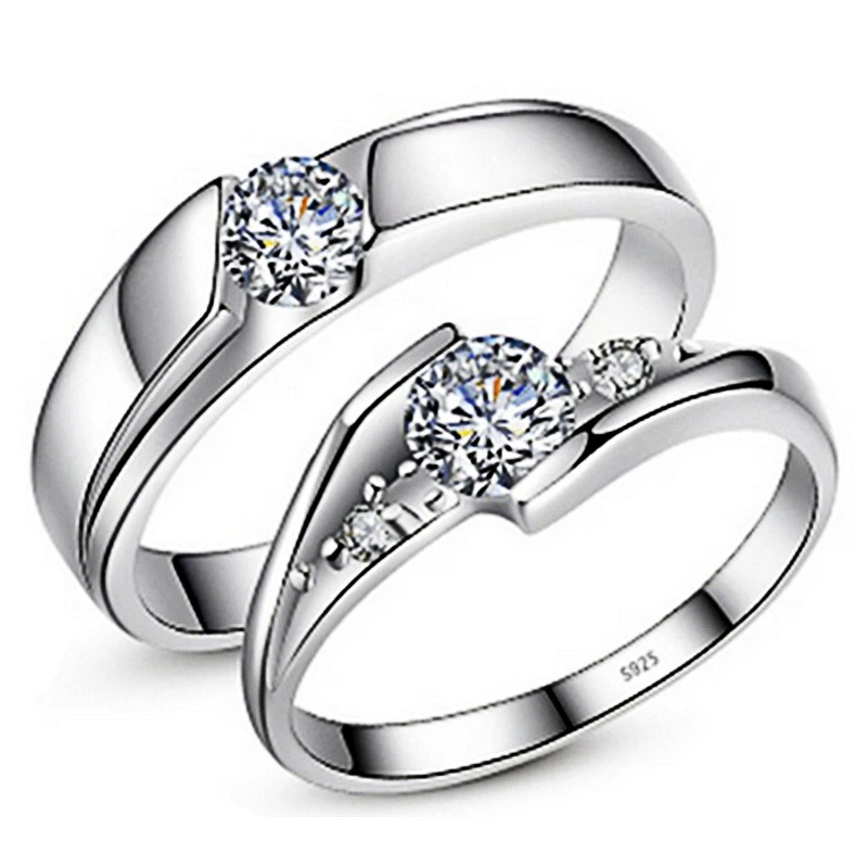 Мужская Новая Мода Шарм Марка Дизайн Леди Обручальное Кольцо Циркон Высокое