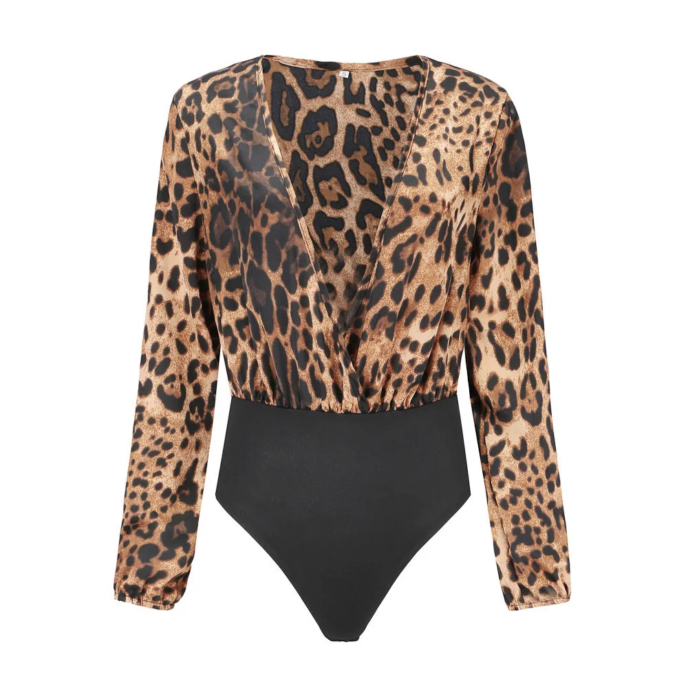 Женская обувь с принтом мягкая и удобная v-образным вырезом длинным рукавом