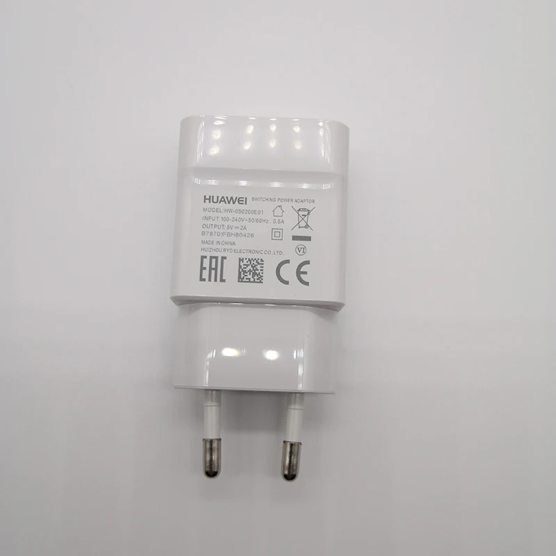 Оригинальный зарядный адаптер HUAWEI 5 В/2 А Micro USB/type C кабель 1 м для Huawei p9 p30 pro nova 5t P7/P8