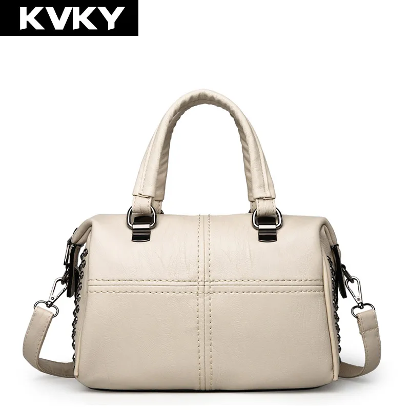KVKY модные заклепки Для женщин из мягкой искусственной кожи кожаные сумочки