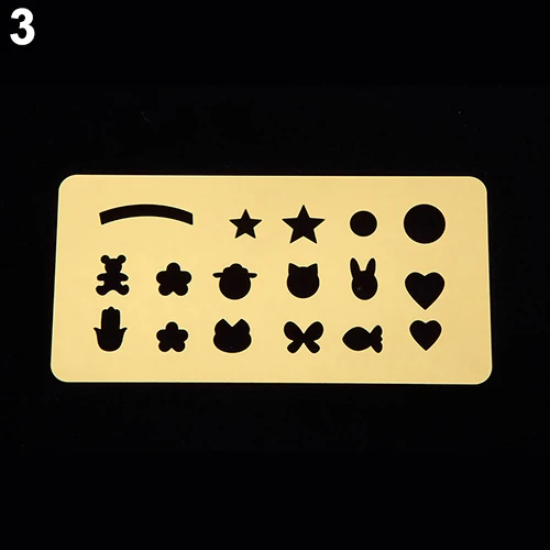 1 лист золотой тон дизайн ногтей полый французский штамповочный трафарет для DIY