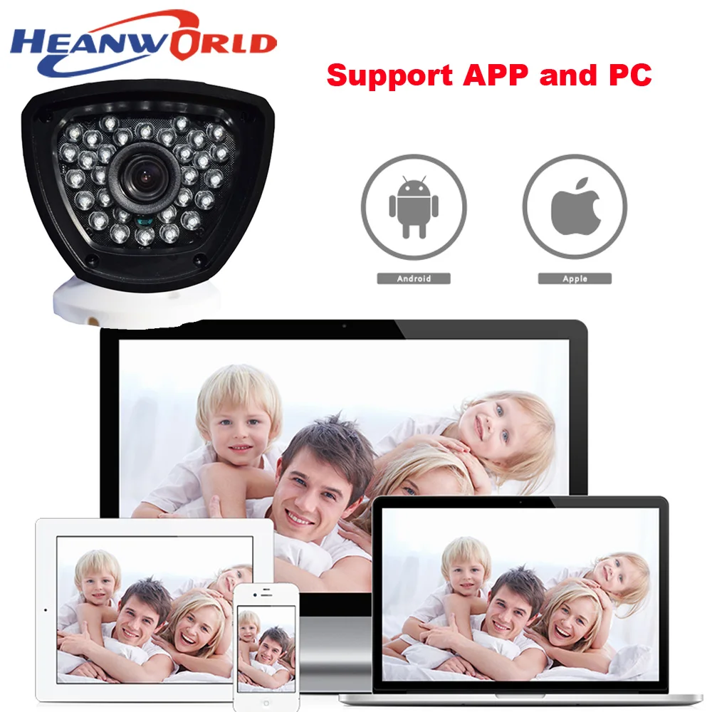 Heanworld POE камера 720P Power Over Ethernet IR Bullet IP ONVIF наружная домашняя безопасности CCTV сетевая