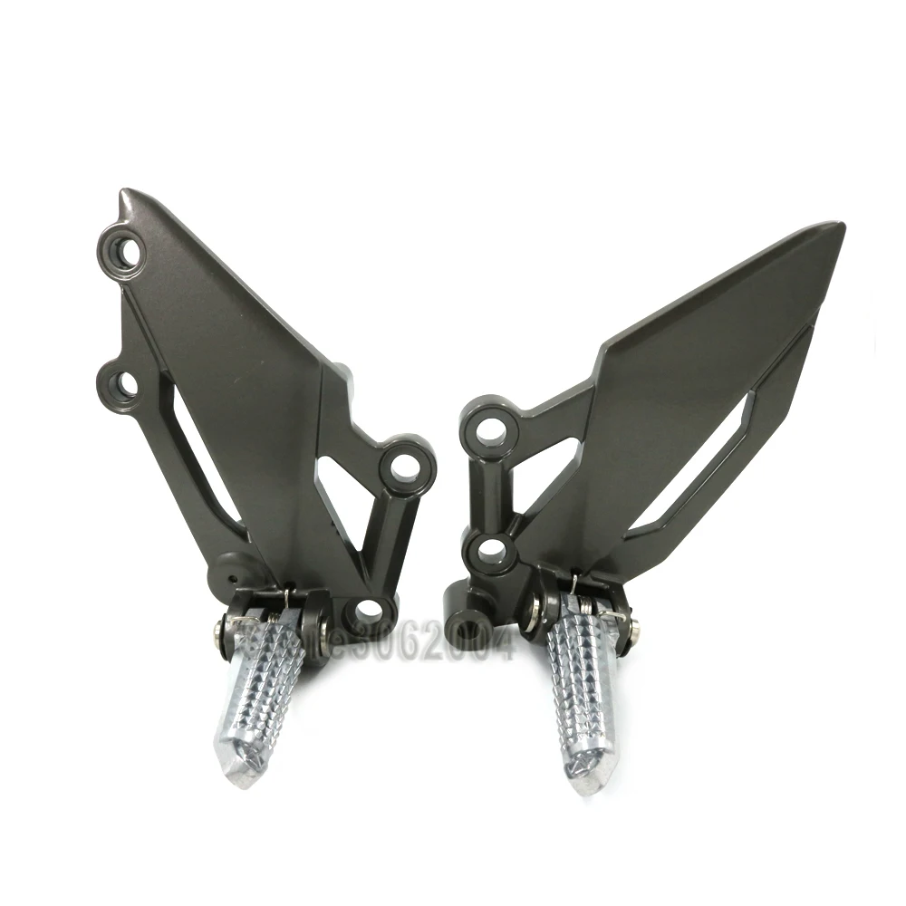 

For KAWASAKI Z 250 Z250 2013-2014 Motorcycle Front Left Right Footrest Foot Pedal Peg Pegs FootPegs Mount Bracket With Logo CNC