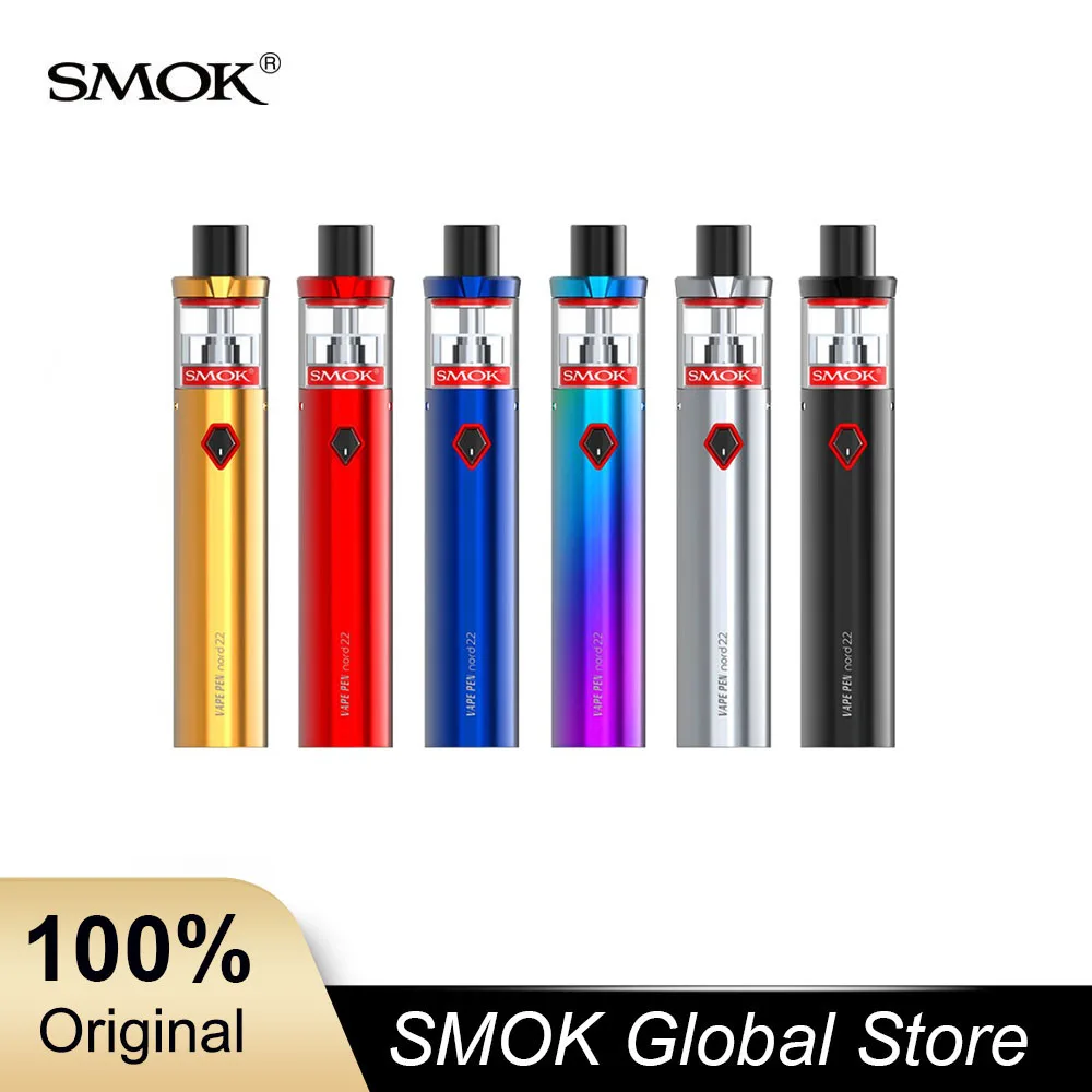 Smok Vape pen Nord 22 Pen Kit 2000 мАч аккумулятор 2 мл Capcity Mesh Coil Vs 19 электронная сигарета