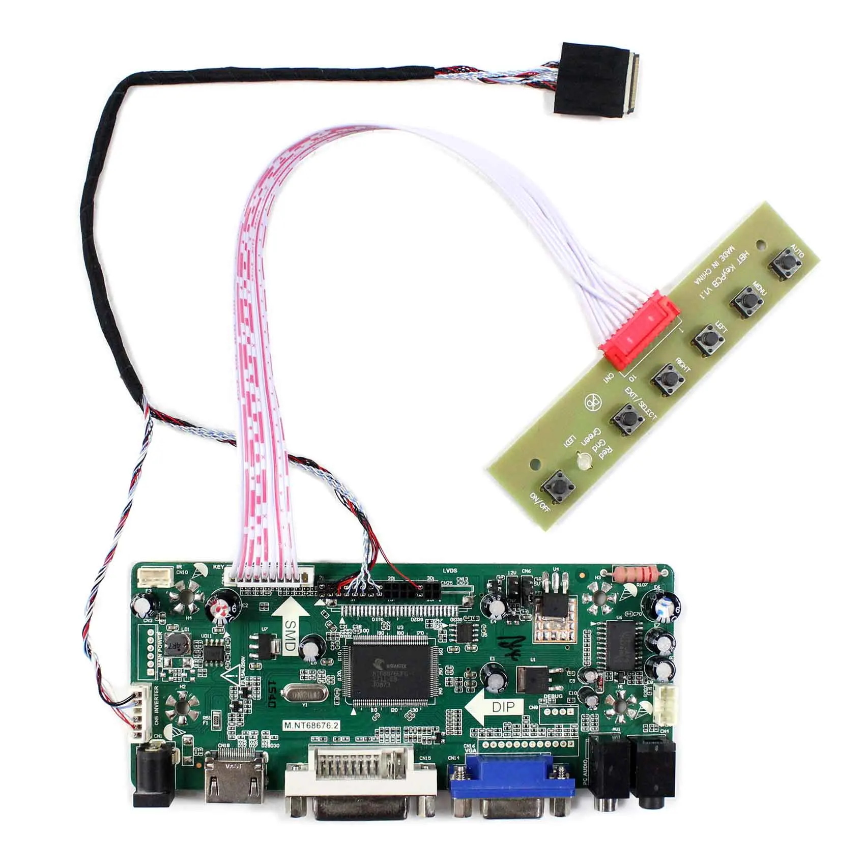 HD MI VGA HDMI DVI аудио ЖК дисплей Cotnroller доска для 12 1 дюйма 13 3 1280x800 HT121WX2 HV133WX1 Панель|dvi