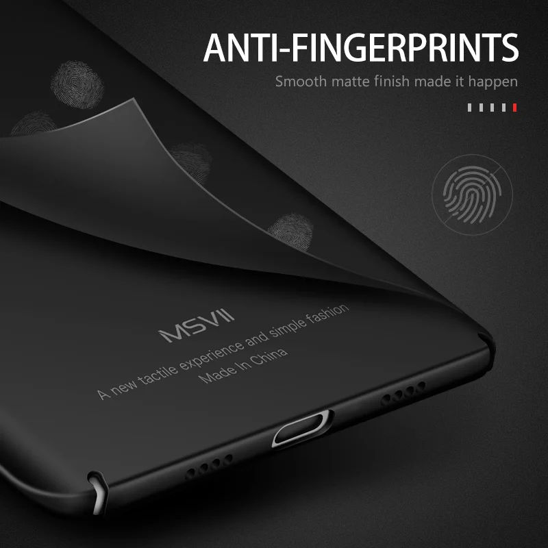 Msvii для Xiaomi Mi5 Чехол s Mi5s Plus 5/7 Mi 5 360 Prime Подлинный Чёрный Тонкий Твёрдый Глянцевый