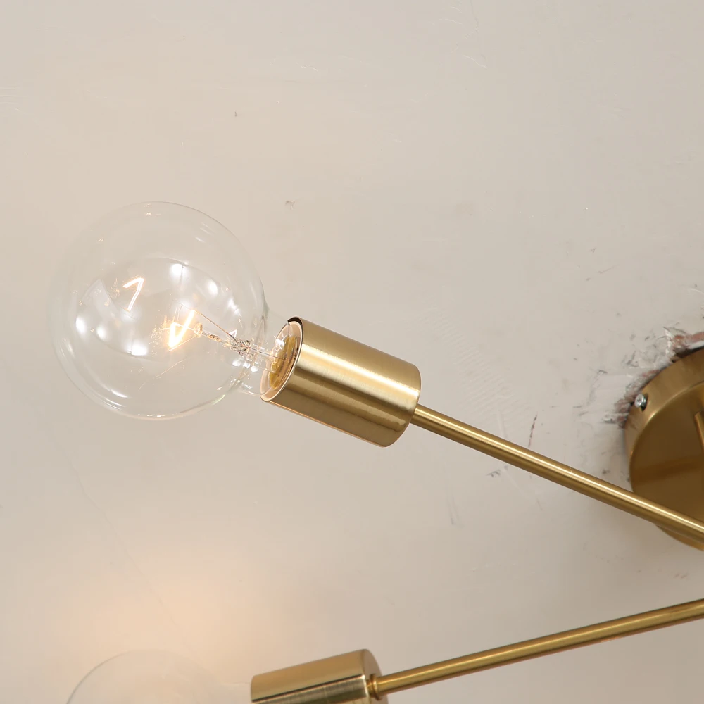 

Personality Creative 6 Heads Ceiling Light Nordic Modern Multiple Lever Metal E27 Ceiling Lamp for Restaurant Bar Foyer Bedroom