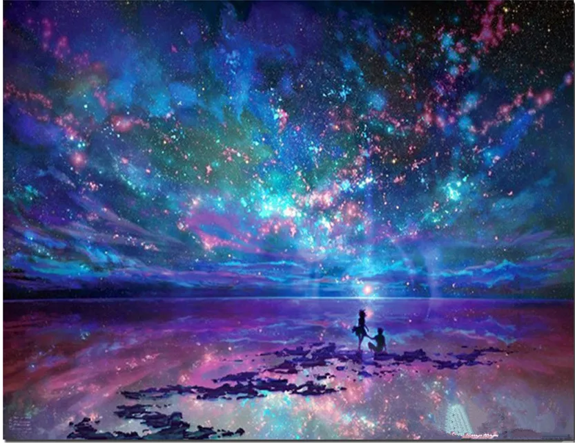 Алмазная 3d картина сделай сам вышивка крестиком Стразы с изображением звёзд