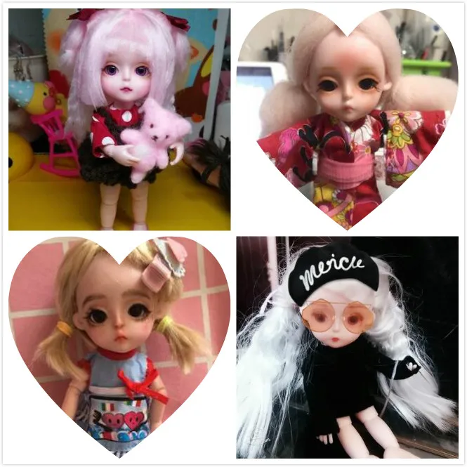Маленькая кукла принцессы 1/8 симпатичная bjd шарнирное Тело 3D пластиковая для глаз