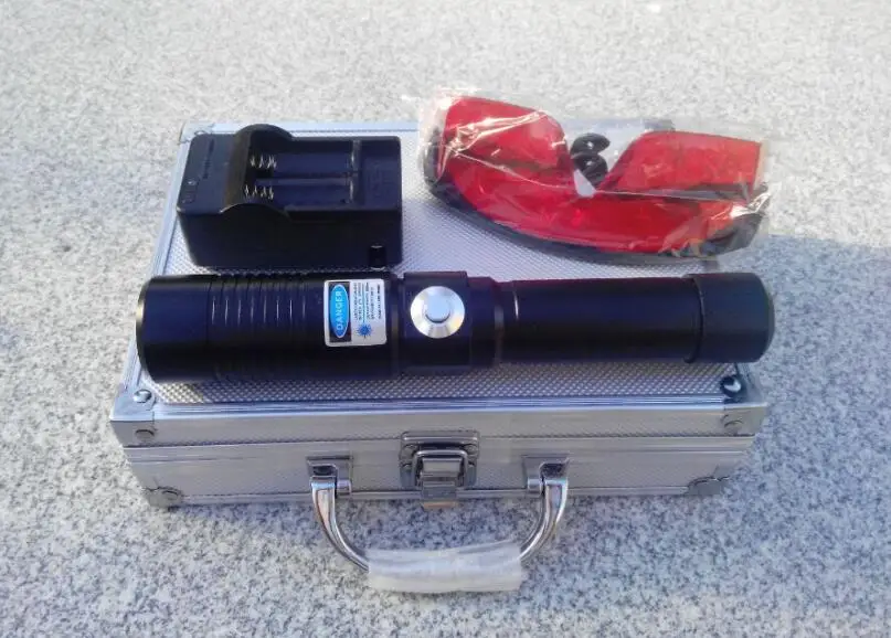 450nm High Power 30000mw Blue Laser Pointers Flashlight burn match candle lit cigarette wicked+Keys+glasses+gift box |