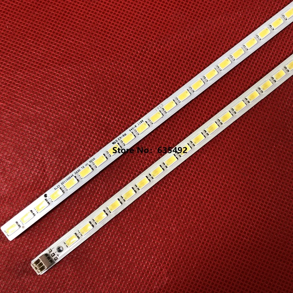 

2PCS LED Backlight Lamp strip 72leds For LED46860iX L46E5200-3D LJ64-03035A LTA460HQ12 3DTV46880I LED46XT39G3D 2011SGS46 520mm
