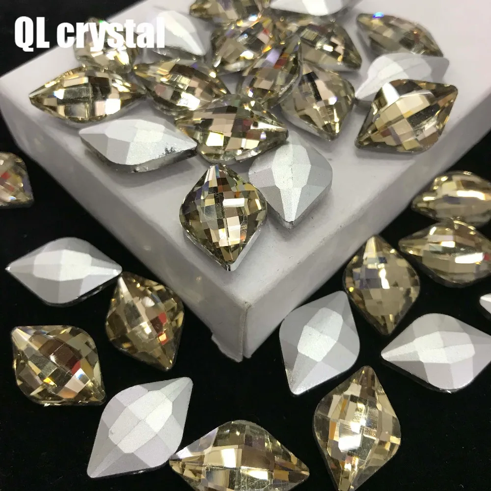 QL кристалл все размеры Американский футбол Pointback горный хрусталь Высокое