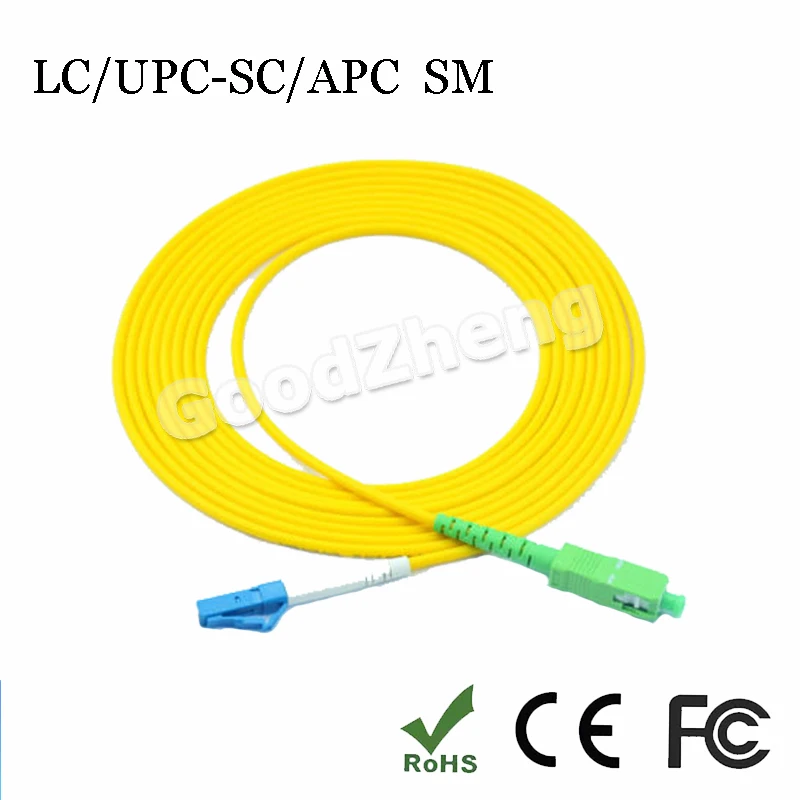 LC/UPC-SC/APC SIMPLEX 9/125 волоконный Соединительный шнур Джампер-кабель одномодовый 3 м/5