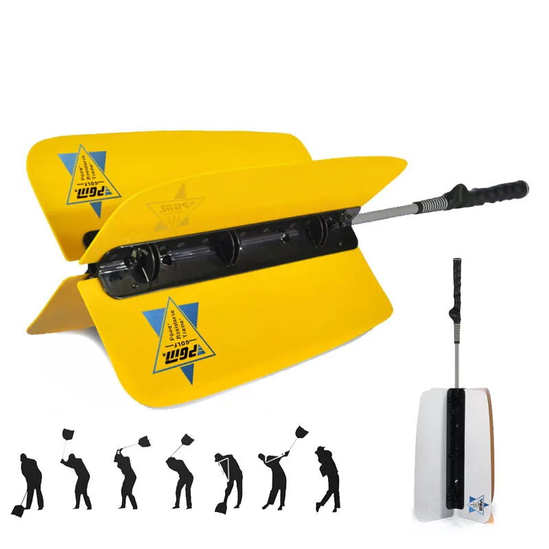 Резиновая и нержавеющая сталь качающаяся палочка для гольфа тренажер тренировок