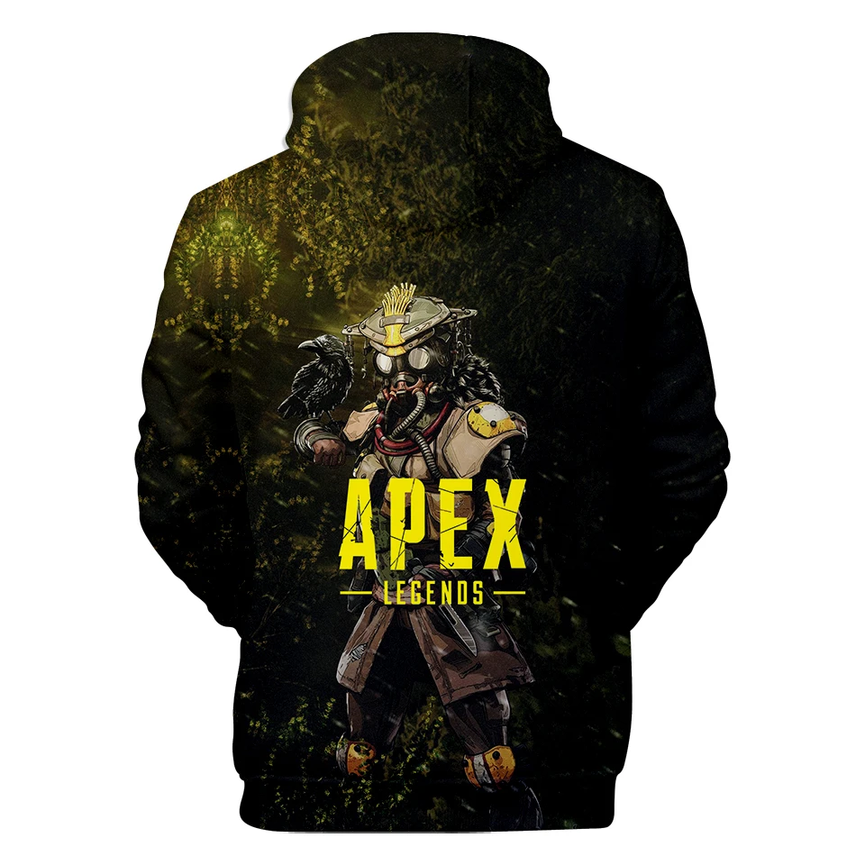 Новинка года, толстовки с капюшоном Apex Legends 3D для мужчин и женщин, свободные толстовки с длинными рукавами, осенне-зимние толстовки с 3D капюшоном, верхняя одежда