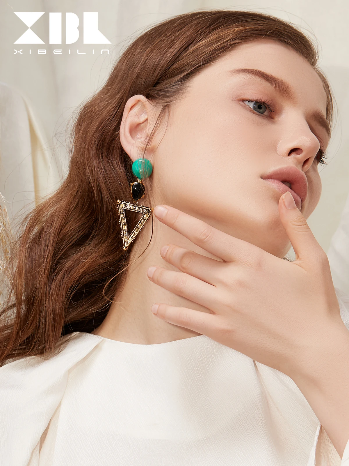 Новая индивидуальность хипстер геометрические яркие женские сережки дикая