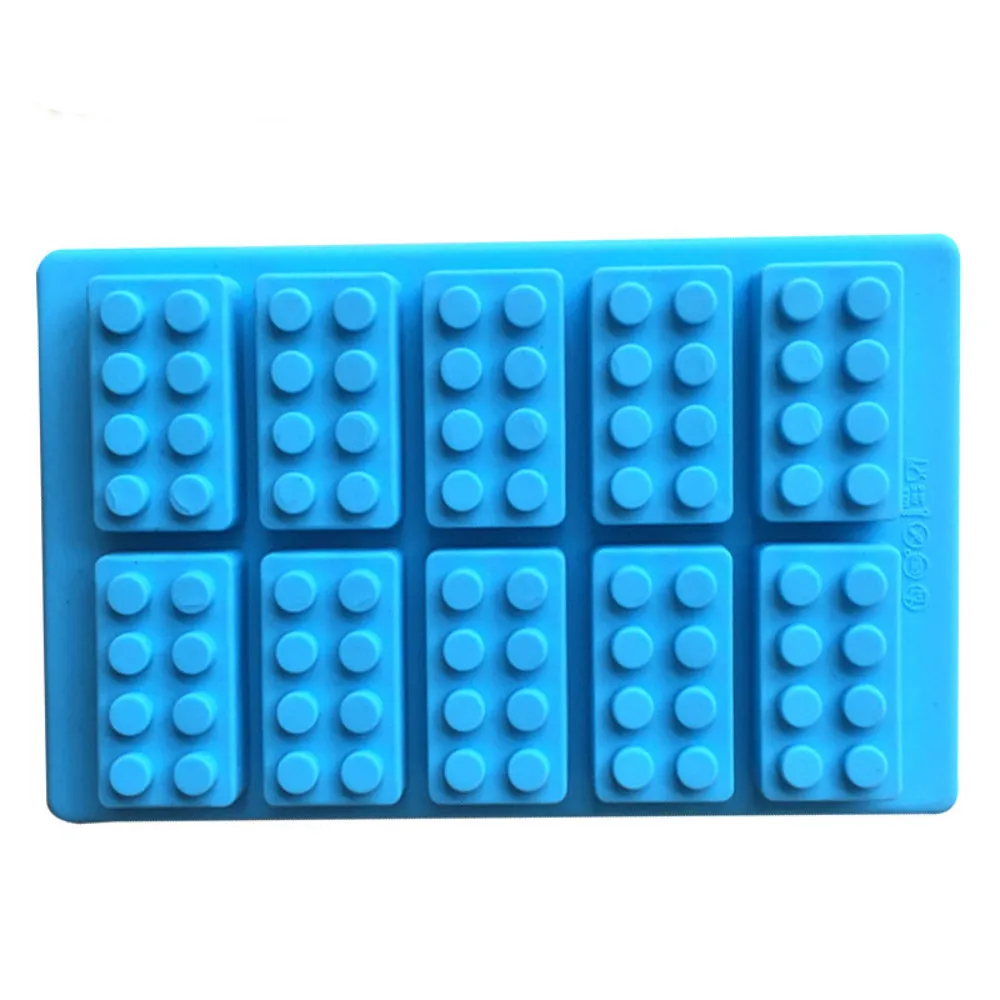 3 вида кубиков Lego прямоугольной формы DIY шоколадная силиконовая форма льда