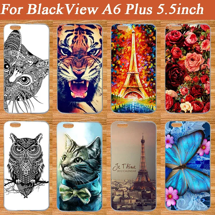 Чехол для Blackview A6 Plus цветной чехол с рисунком сделай сам Тигр филин Роза