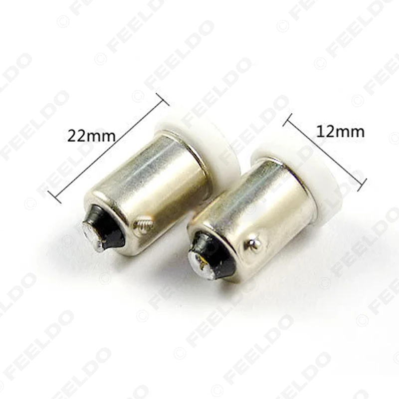 FEELDO Автомобильный светодиодный светильник 2 шт. 12 в пост. Тока T4W 1895 5050 1SMD 1 7 цветов