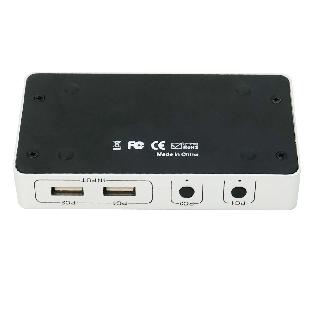 USB KVM-переключатель USB-переключатель 2 порта совместное использование 4 устройств